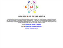 Tablet Screenshot of degreesofseparation.com